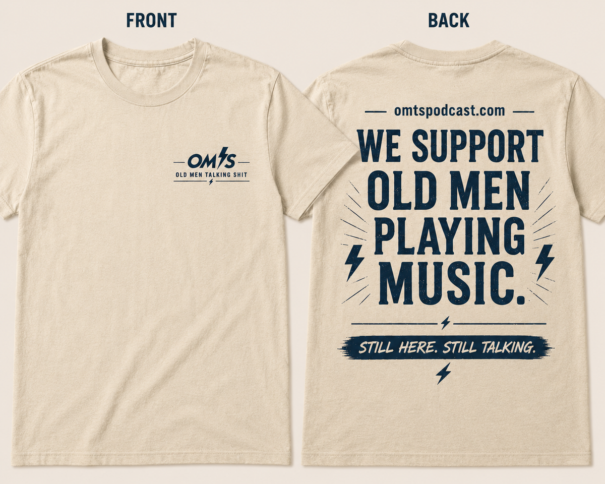 Faded Bone — We Support Old Men Playing Music — Premium Quality OMTS T-Shirt